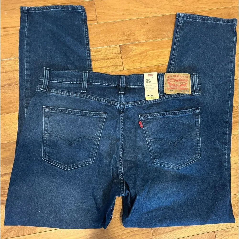 men's Levi's 511 Slim Fit Flex ECO Stretch Jeans Pants 38 x 32 NEW